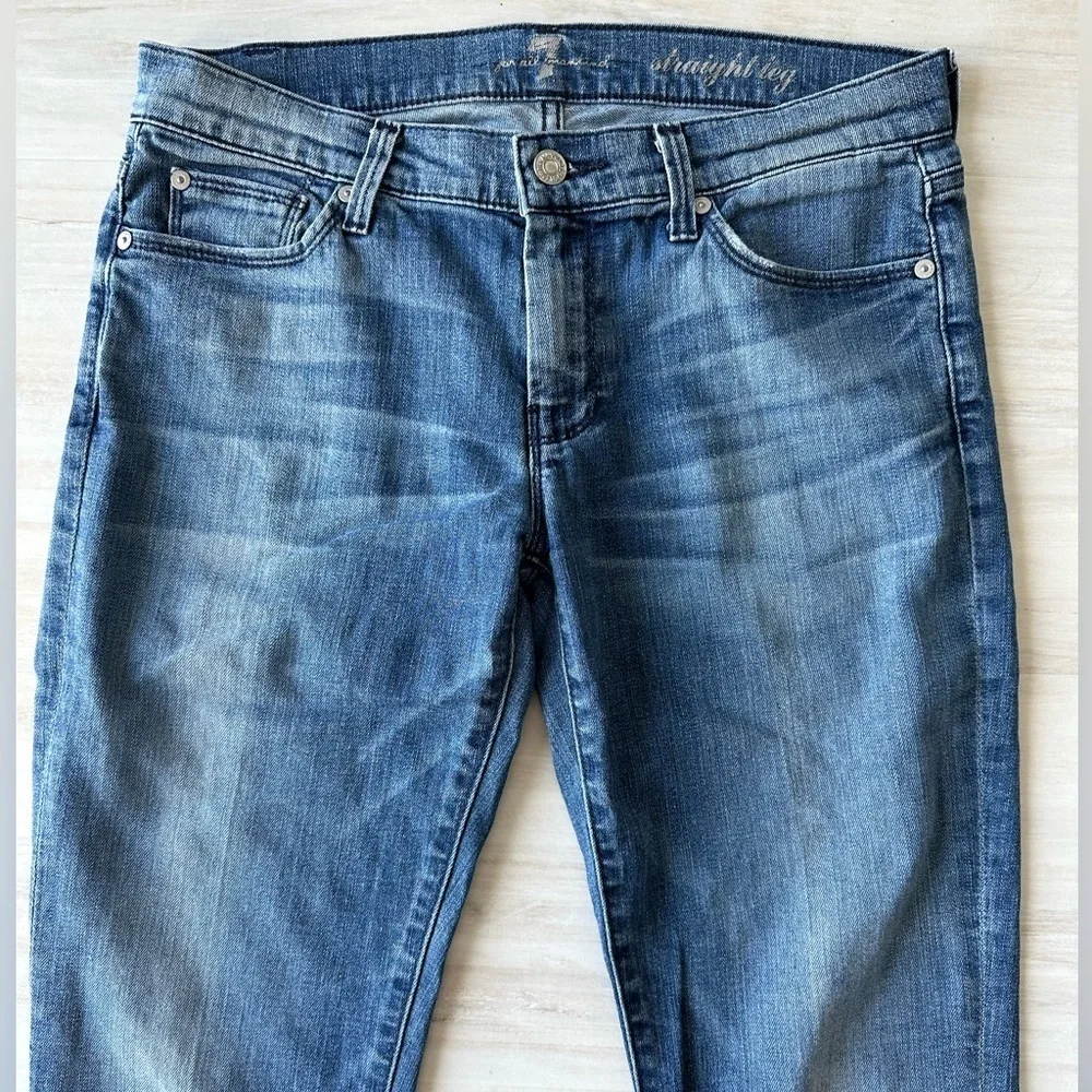 7 For All Man Kind Straight Leg Jeans - Picture 2 of 8
